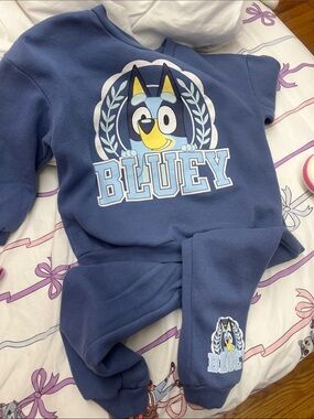 Kids Navy Blue Sweatshirt - Graphic Top